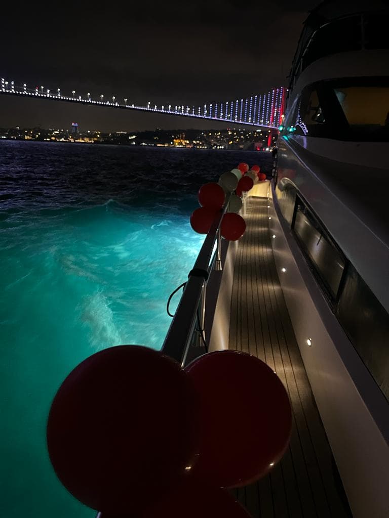 birthday party on a yacht