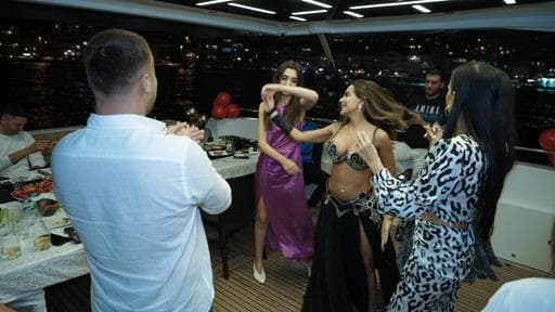 belly dancer on a boat